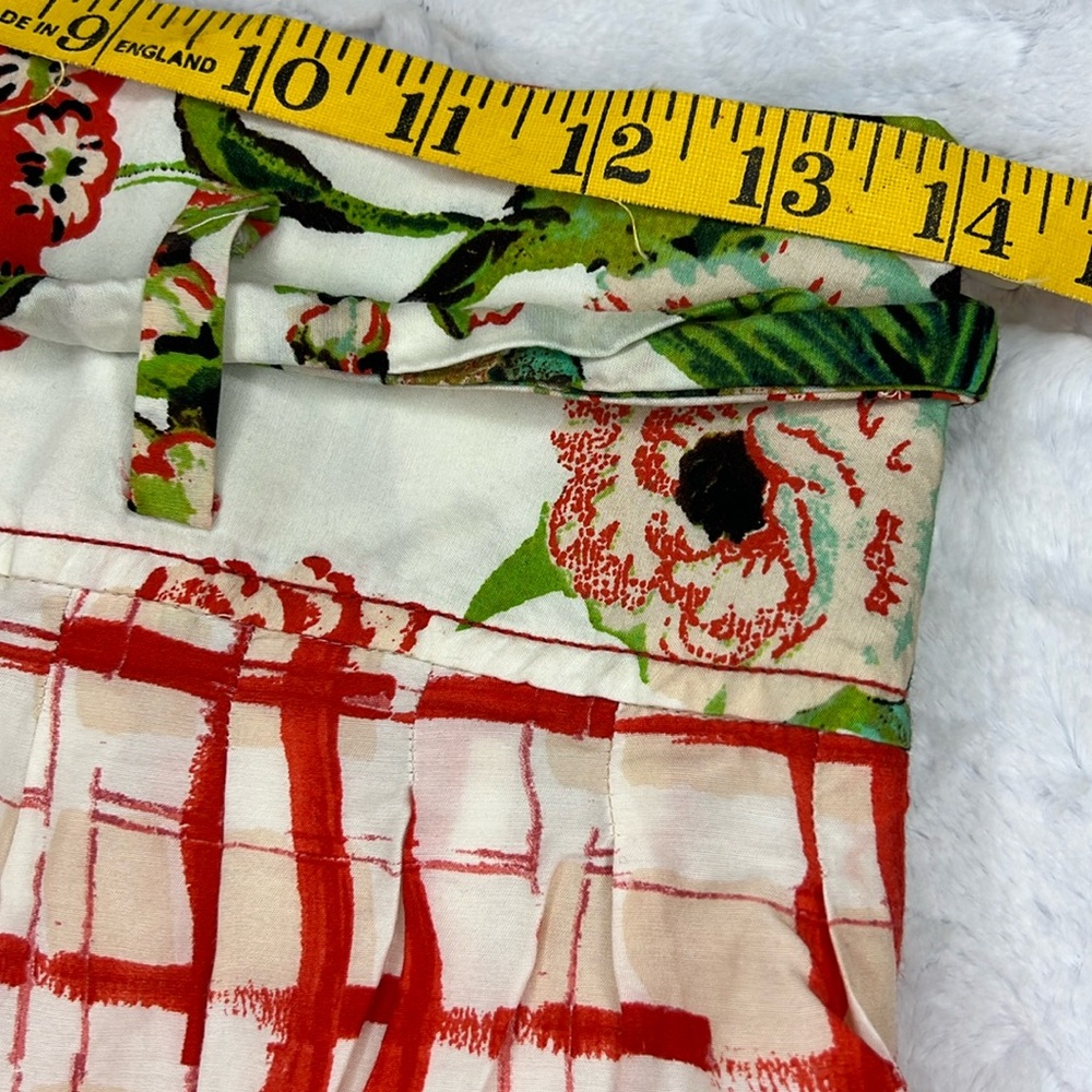ANTHROPOLOGIE ~ MAEVE ~ RED & WHITE COUNTRY FAIR SKIRT ~ SIZE 6 - Picture 11 of 12
